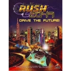 San Francisco Rush 2049 Arcade Game Flyer Original Foldout Brochure Artwork